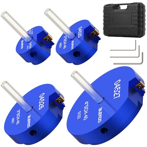 BLEKOO 4PCS PVC Pipe Reamer Kit - SCH40 Aluminum Deburring Tool Kit (1" to 4") | Dual-Blade Technology | Deburring Tool for PVC &amp; ABS Pipes | Fits Standard 1/2" Drills