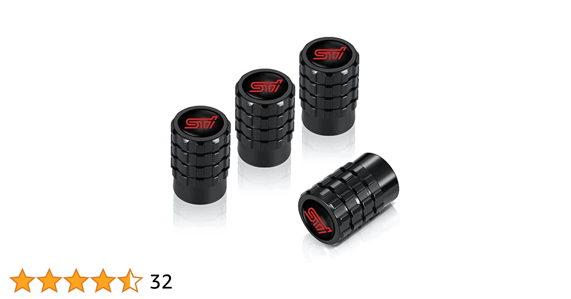 Amazon | STI スバル エアバルブキャップ 高級合金 車 自動車