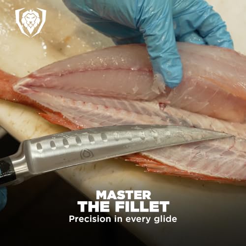 Image of Dalstrong Fillet Knife - 6 inch - Gladiator Series Elite - High Carbon German Steel - Black G10 Handle - Sheath Included - Razor Sharp Kitchen Knife - Boning Knife Gift - NSF Certified