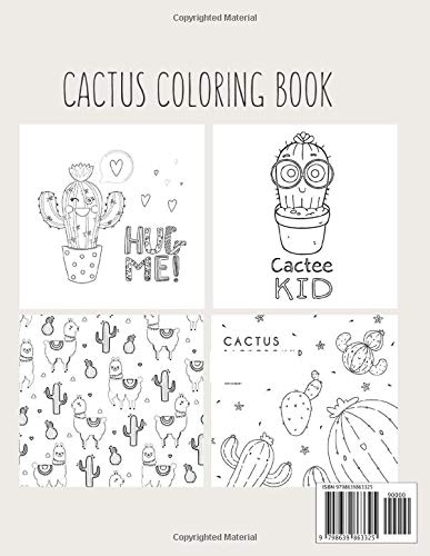 Cactus Coloring Book: Coloring Toy Gifts for Kids or Adults | Cute Easy and Relaxing Realistic Animal Large Print Birthday Gifts image 2