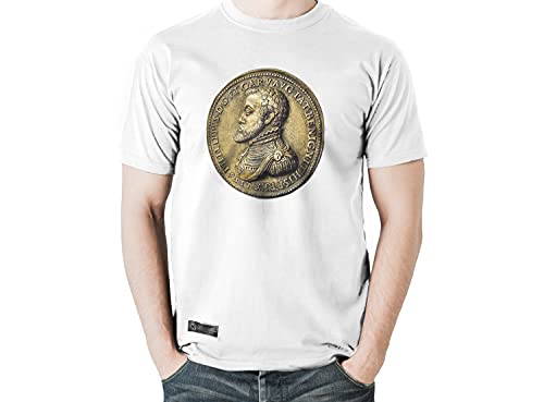 T-shirt Real à 8 Felipe II Estirpe Imperial blanc taille XL pour homme