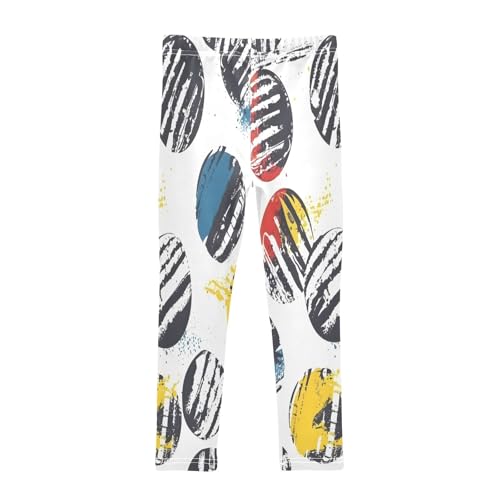 Toddler Girls Leggings Printed Yoga Pants Leggings Sport Pattern with Balls for Kids2