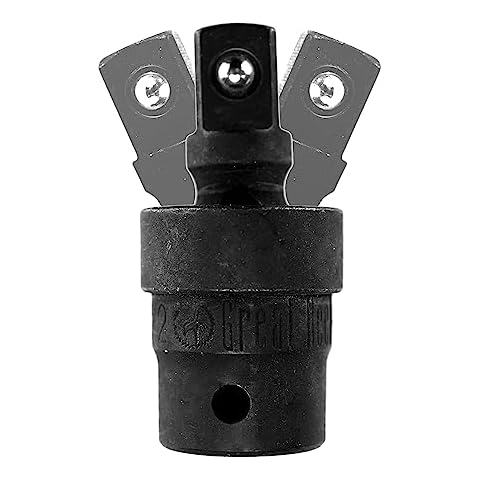 Harrier Hardware 1/2-inch Impact Ready Swivel Universal Joint Socket Adapter Hard To Reach Angles Cover