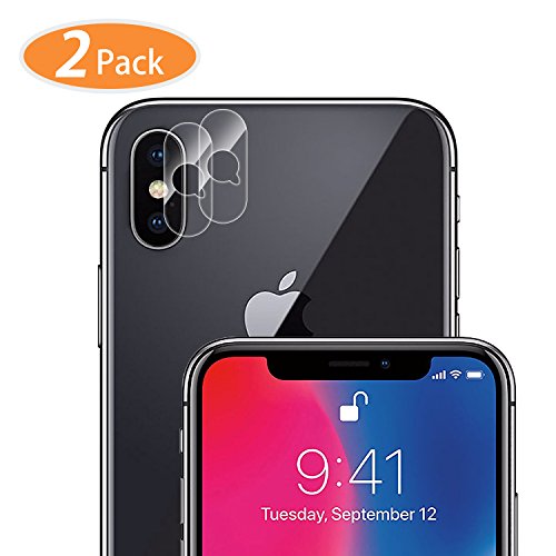 Camera Lens Protector Compatible for iPhone Xs X Xs max - [2 Pack] ICHECKEY Super Clear Ultra HD Back Camera Lens Tempered Glass Screen Cover Film Shield for Apple iPhone Xs/X/Xs max