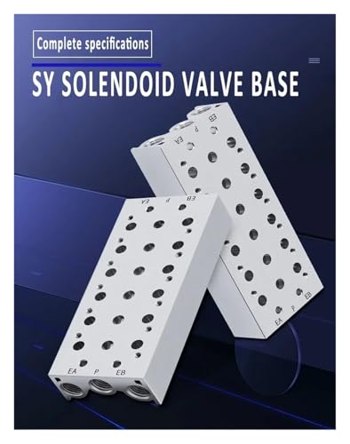Válvula solenoide SY7120 de escape con base neumática de 3 estaciones y junta 3