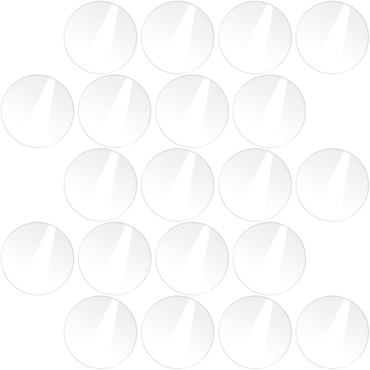20pcs Acrylic Blanks for DIY Craft Projects, Disc