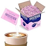 Zero Calorie Sweetener Packets (1000 Count) Pink Saccharin Sugar Substitute – Kosher Certified by Star-K, Artificial Sweetener for Coffee, Tea, and Everyday Use