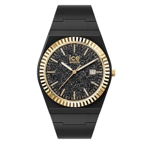 ICE-WATCH - Ice Power PW1 Black Glitter GD - Montre Noire pour Femme avec Bracelet en Silicone -...