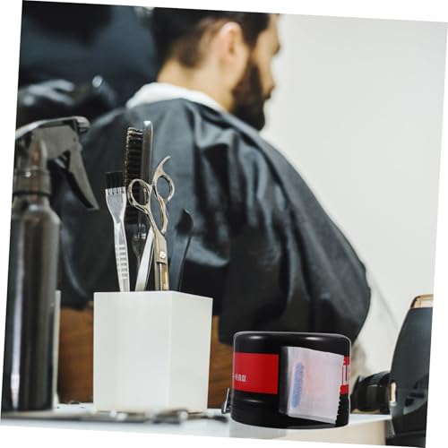 Image of MERRYHAPY Neck Strip Dispenser Box for Barber and Salon Professional Neck Paper Roll Holder Compact Design for Haircut Styling and Personal Use