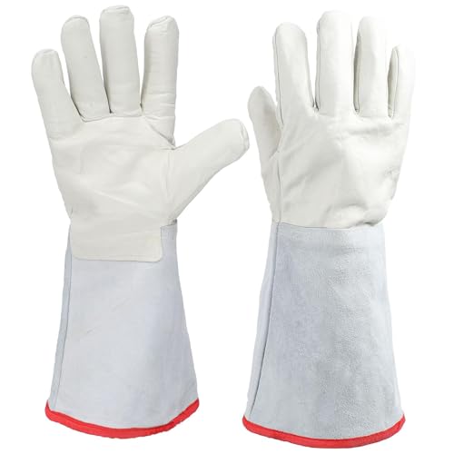 Cryogenic Gloves 40cm Liquid Nitrogen Protective Gloves Solid Cryo Gloves Dry Ice Protective Glove for Liquid Nitrogen Dry Ice