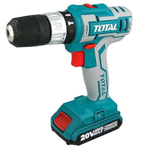 Total Tools - Taladro Percutor A Batería P20s De 20v Portabrocas Automático Hasta 10 Mm 2 Velocidades Y Luz Led Incluye 2 Baterías 2 Ah, Cargador, Maletín Total Tools - Taladro Percutor A Batería P20s De 20v Portabrocas Automático Hasta 10 Mm 2 Velocidades Y Luz Led Incluye 2 Baterías 2 Ah, Cargador, Maletín