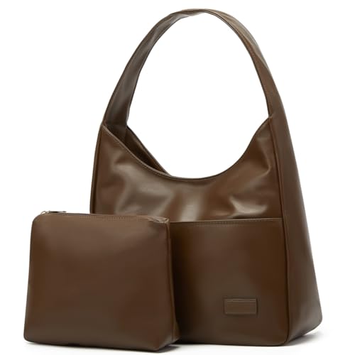 Pocadri Women Tote Handbags Chic Vegan Leather Tote Bag Purse