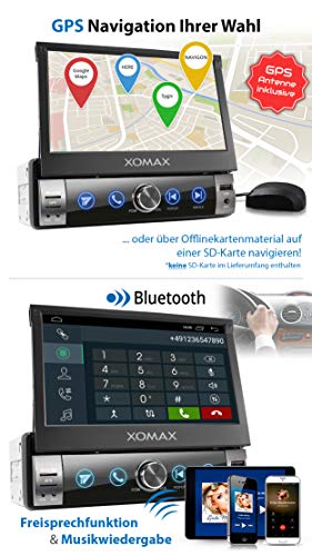 XOMAX XM-VA760 Autoradio mit Android 10, QuadCore, 2GB RAM, 32GB ROM, GPS Navigation I Support: WiFi WLAN, 3G 4G, DAB… - Image 4