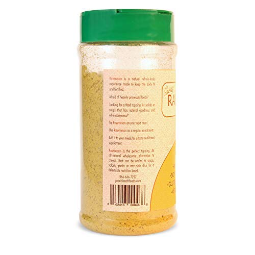 Miniatura 2 de Condimento nutricional vegano para levadura, Gopal's Rawmesan Original (alternativa al queso parmesano) – 8 onzas