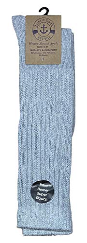 6 Pairs Of Yacht & Smith EXTRA THICK Slouch Socks for Women, Extra Heavy Slouchy Ladies Cotton Crew Boot Socks4