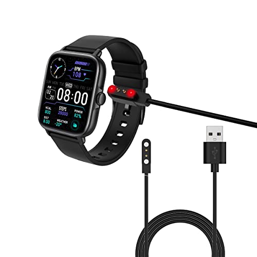 yiqungo USB Magnetic Charging Cable for WZWNEER Y20GT P45 Smart Watch, 2 pin Standard Original Charge Cord, Compatible with kkloffv DaFit Y22 Smart Watch