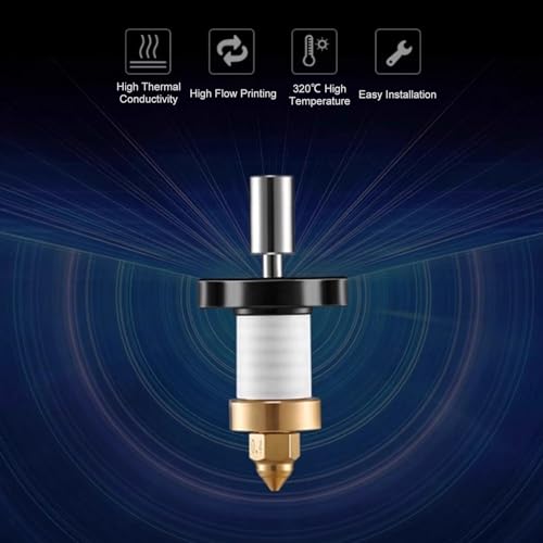 Kit Hotend de Bloco de Aquecimento de Cerâmica Impressão de Alto Fluxo e Alta Velocidade para K1 Imp
