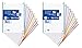 Hojas cuadriculadas A4, Pack de 2 Recambios Oxford, Banda 10 colores, 160 Hojas, Cuadrícula 5x5