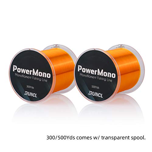 RUNCL PowerMono Angelschnur, monofile Angelschnur, 300/500/900 Yds – ultimative Stärke, Stoßdämpfer, hängen im Wasser… – Bild 7