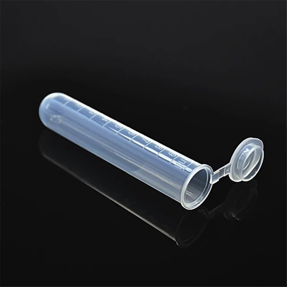 Sprzęt i materiały laboratoryjne 15 ml przezroczysta tuba wirówkowa 100 sztuk, z podziałką, okrągłe dno, zakrętka, średnica 18 mm