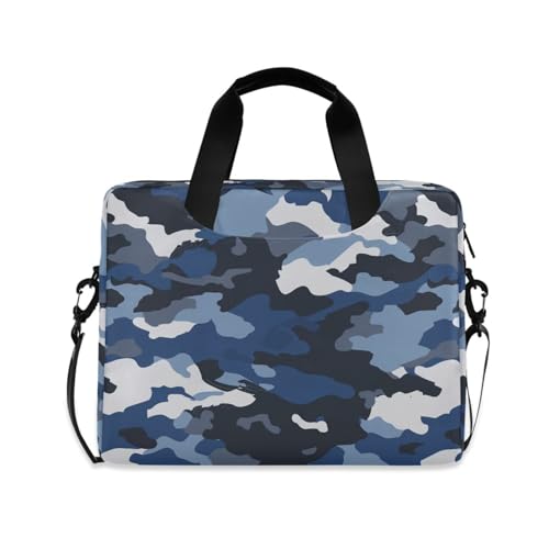 Funda Bandolera para Portátil 15.6" Azul Camuflado miniatura 1