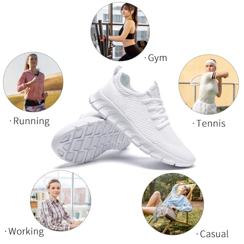 Womens Walking Shoes Running Tennis Sneakers Non Slip Gym Workout Athletic Lightweight Comfortable Fashion Sport Mesh Casual Shoe 6