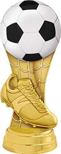 Crown Awards Soccer Trophy for Kids Free Engraving Included, Personalized Black Lightning MVP Soccer Trophies Prime
