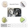 CPLVKWRQJ Black White Horse Individual Black And White Horses Nuzzling Portrait Wall Art Decor - Office Wall Focal Art Multi-Purpose Fade Resistant Decor 12x18inch(30x45cm) #1
