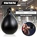 SHITOOMFE Hanging Pear Ball Boxing Speed Ball Pear Training Speed Ball Hanging Boxing Punch Bag for Fitness Black