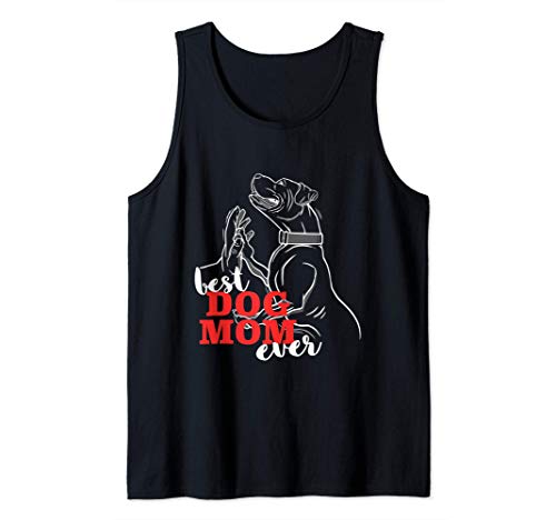 Best Dog Mom Ever La meilleure maman de chien Boxer Pitbull Débardeur