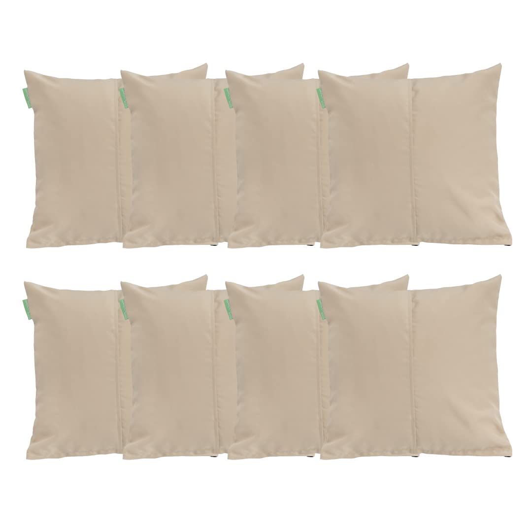 Gardenista Stone Large Garden Scatter Cushion | Water Resistant Hollowfibre Filled Outdoor Seating Furniture Pillow | Great For Patio Rattan Chairs | Comfy & Lightweight (8, )