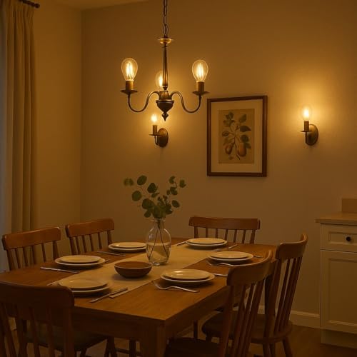 Image of TRIPPING 4Watt B22 LED Filament Bulb - Warm White Clear Glass Energy Saving Decorative Light, Long Life Vintage Style for Home, Office, Restaurants, Cafes, Lamps & Chandeliers pack of 1