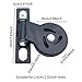 MotiveTech Squat Rack Cable Pulley Gym Pulley Block Glide Smooth Equipment DIY Fitness Project for Indoor Sports Exercise Machine Home, for 26mm Long Hole