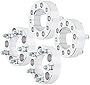 ECCPP 4pcs 5 Lug Wheel Spacers 5x4.5 to 5x4.5 14x1.5 82.5mm 1.5' Silver Compatible with 2009-2019 for Challenger 2006-2019 for Charger