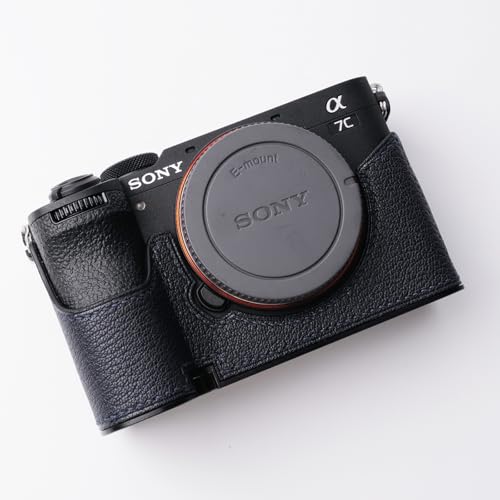 Iborrys - Camera Specialized Genuine Leather Half Case for Sony