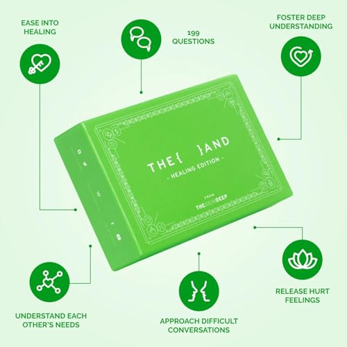 Image of {THE AND} Healing Edition - 199 Question Cards to Heal Strained Relationships - Reconnect by Understanding & Releasing Hurt Feelings - Couple Card Game to Have Difficult Conversations By The Skin Deep