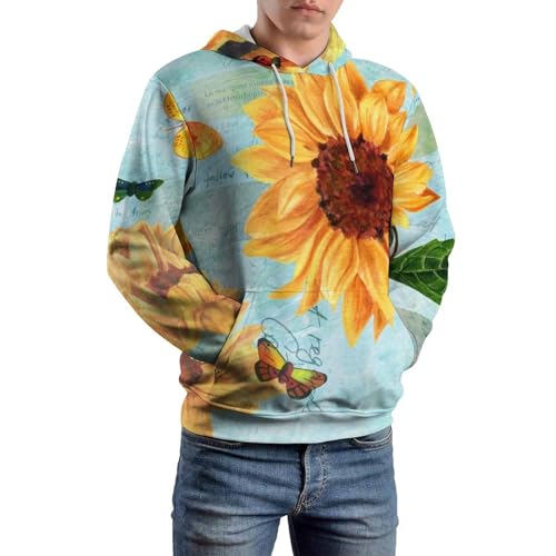 Sweat à capuche tournesol UMENG pour vos sorties décontractées