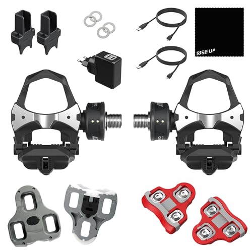 Favero Assioma DUO, Dual-sensing Side Pedal Based Cycling Power Meter with Extra Cleats, LOOK Keo Grip Road Cleats, Bluetooth and ANT+ Connectivity for Bike Computers, Cycling GPS Units, & Smartphones