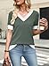 St Patricks Day Shirt Women Women's Fashion Fall Spring Tops Vacation Cruise Outfits Summer V Neck Short Sleeve Sweaters Teacher Clothing Business Casual Dressy Trendy 2026 Color Block Green