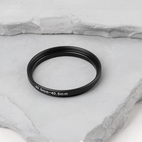 Anillo de extensión para cámara ECSiNG de aluminio, 40,5 mm a 40,5 mm, adaptador de filtro para lentes DSLR y filtros ND, UV, CPL e IR miniatura 7