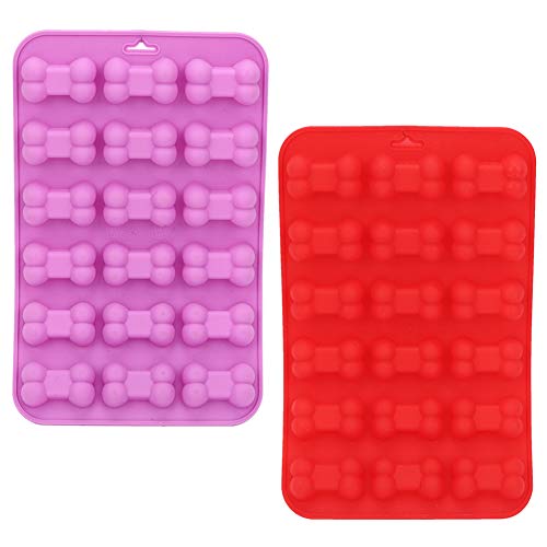 Silicone Ice Lattice Mold, Chocolate Cake Making Tool Bone 18 Hole for DIY Baking