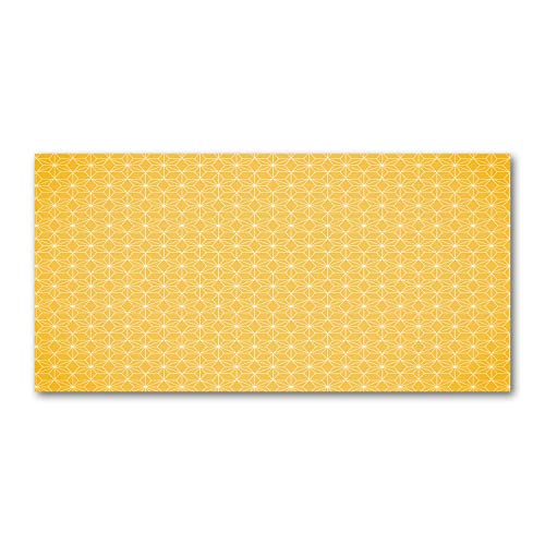 Image verre plastique Amarillo Estrellas tableau mural 140x70cm - 2