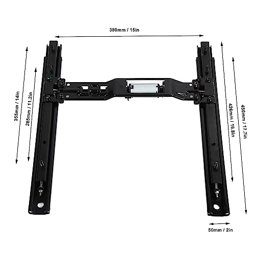 Seat Adjustable Sliding Track, Car Seat Electric Slide Rail 12V Steel Forward Backward for RV