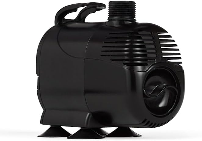 Bottom view of the Imagitarium IN-CIRC 800 Water Pump showing suction cups