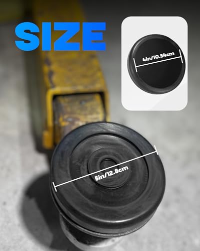 Image of 4-Pack Round Rubber Arm Pads Compatible with Benpak Lifts and Dannmar Lifts Replacement for Bendpak Car Lift Rubber Pads # 5715017