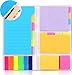 Annhao Set Note Autoadesive 552 Fogli , Note Adesive Colorate Foglietti di Autoadesivi per Blocchetti Memo Adesivi Classificazione Blocco Sticky Note, Segnapagina Colorati Adesivi