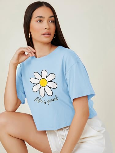 Image of KOTTY Women's Letter Print Oversized Fit T-Shirt