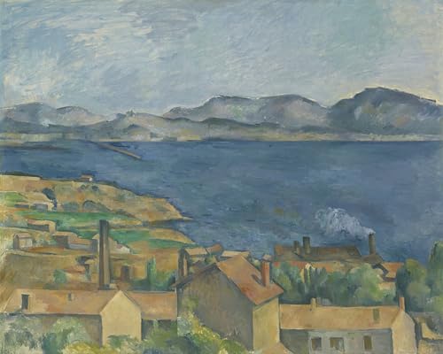 Cuadro de la baia di Marsiglia por Cézanne para decorar un salón elegante