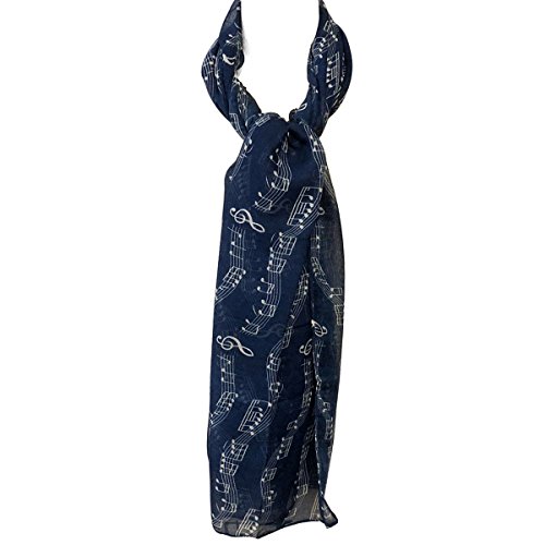 Wrapables® Lightweight Musical Notes Long Scarf4