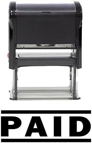 Paid Self Inking Rubber Stamp (Black) - Large